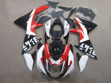 Billigste Suzuki GSXR 750 Motorrad Verkleidung 2011-2024 - Schwarz Rot