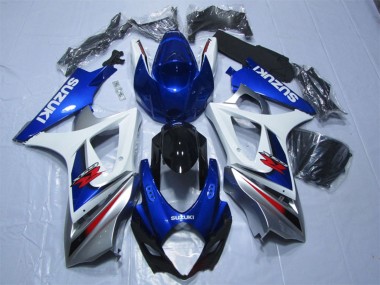 Billigste Suzuki GSXR 1000 Motorrad Verkleidung 2007-2008 - Blau Weiss Rot