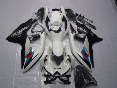 Billigste Suzuki GSXR 1000 Motorrad Verkleidung Kit 2007-2008 - Weiss Blau Schwarz Rot