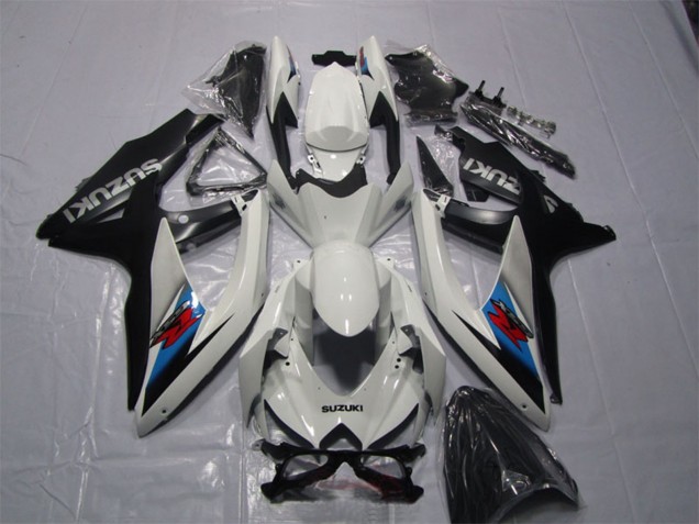 Billigste Suzuki GSXR 1000 Motorrad Verkleidung Kit 2007-2008 - Weiss Blau Schwarz Rot