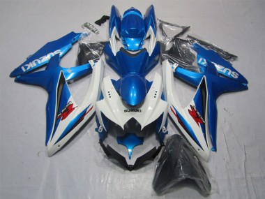 Billigste Suzuki GSXR 1000 Motorrad Verkleidung 2007-2008 - Weiss Blau Rot