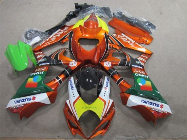 Billigste Suzuki GSXR 1000 Motorrad Verkleidung 2007-2008 - Orange Gelb Weiss Rot Grun Monster