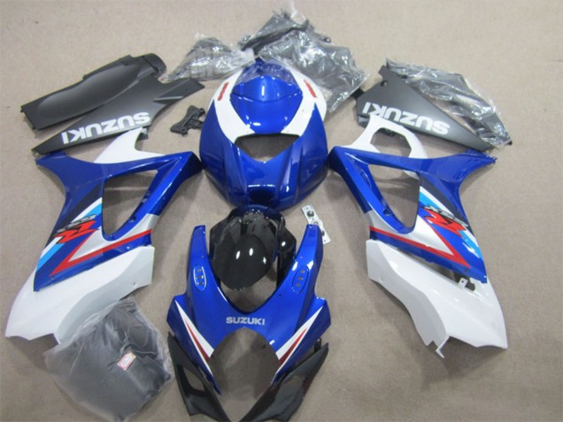 Billigste Suzuki GSXR 1000 Motorrad Verkleidung 2007-2008 - Weiss Blau Rot