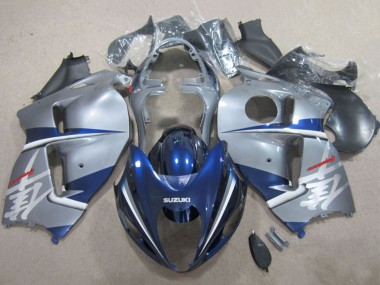 Billigste Suzuki GSXR 1300 Hayabusa Motorrad Verkleidung 1996-2007 - Silber Blau