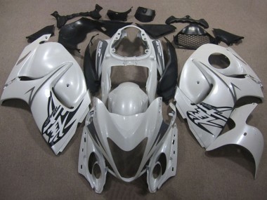 Billigste Suzuki GSXR 1300 Hayabusa Motorrad Verkleidung 2008-2020 - Weiss Schwarz