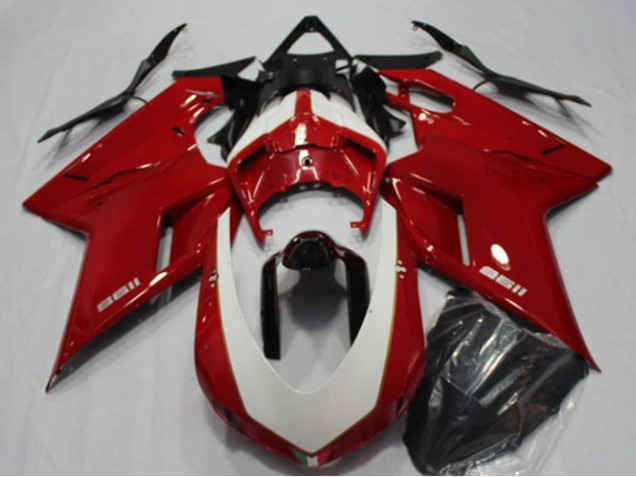 Billigste Ducati 1198 Motorrad Verkleidung 2007-2014 - Rot