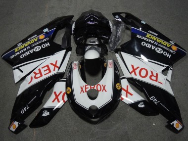 Billigste Ducati 749 Motorrad Verkleidung 2005-2006 - Weiss Glanzendes Schwarz Rot Xerox
