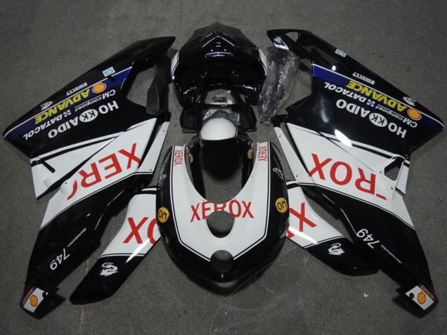 Billigste Ducati 749 Motorrad Verkleidung 2005-2006 - Weiss Glanzendes Schwarz Rot Xerox