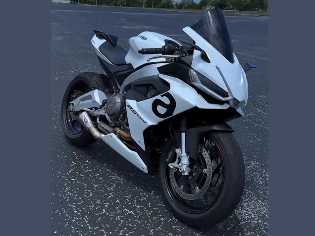 Billigste Aprilia RS660 Motorrad Verkleidung 2020-2024 - Weiss