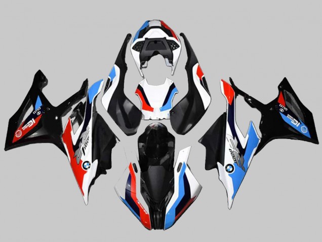 Billigste BMW S1000RR Motorrad Verkleidung Kit 2019-2022 - Schwarz Rot Blau Weiss
