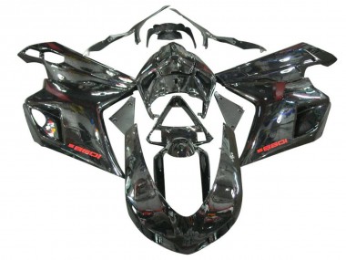 Billigste Ducati 1098 Motorrad Verkleidung 2007-2014 - Glanzendes Schwarz