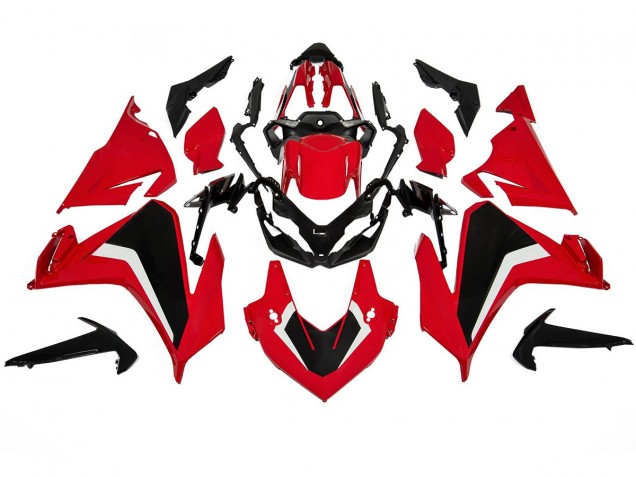 Billigste Honda CBR500R Motorrad Verkleidungen Kit 2022-2023 - Rot Weiss Schwarz