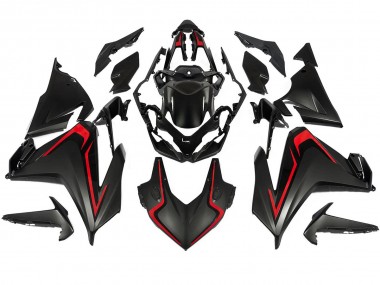 Billigste Honda CBR500R Motorrad Verkleidung 2022-2023 - Matt Schwarz Rot