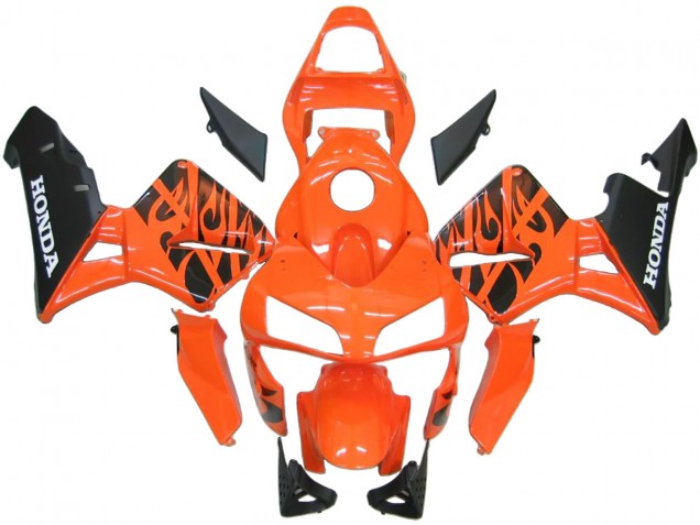 Billigste Honda CBR600RR Abs Verkleidungen 2003-2004 - Orange Weiss Rot Glanzendes Schwarz Repsol