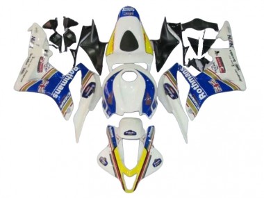 Billigste Honda CBR600RR Motorrad Verkleidung 2007-2008 - Weiss Blau Gelb Rothmans