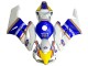 Billigste Honda CBR1000RR Motorrad Verkleidung 2004-2005 - Weiss Blau Gelb Rothmans