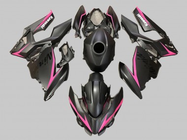 Billigste Kawasaki EX400 Motorrad Verkleidung 2018-2024 - Matt Schwarz Rosa