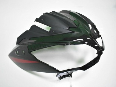 Billigste Kawasaki EX650 Motorrad Verkleidung 2012-2016 - Rot Glanzendes Schwarz