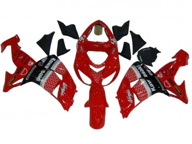 Billigste Kawasaki ZX10R Motorrad Verkleidung 2006-2007 - Rot Silber Grau Schwarz Elf 56