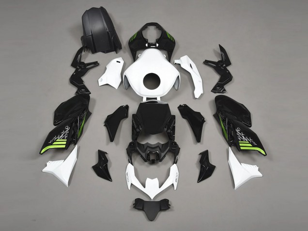 Billigste Kawasaki Z900 Motorrad Verkleidung 2020-2024 - Schwarz Weiss