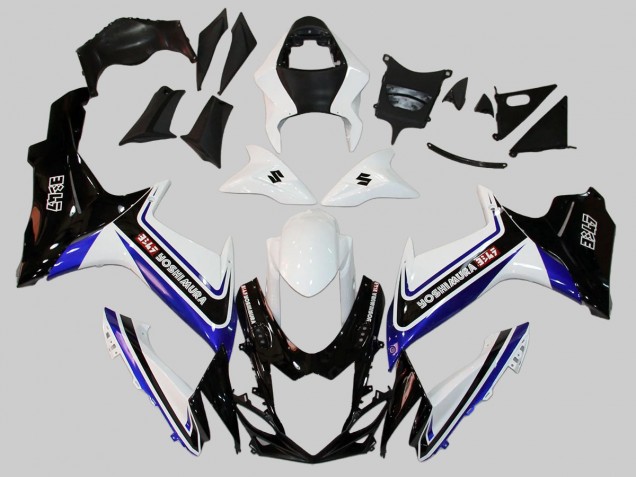 Billigste Suzuki GSXR 600/750 Motorrad Verkleidung 2011-2024 - Weiss Blau Schwarz Alstare