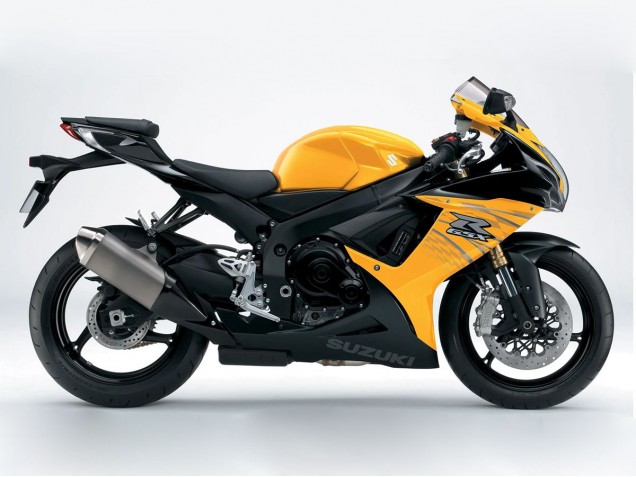 Billigste Suzuki GSXR 600/750 Motorrad Verkleidung 2011-2024 - Gelb