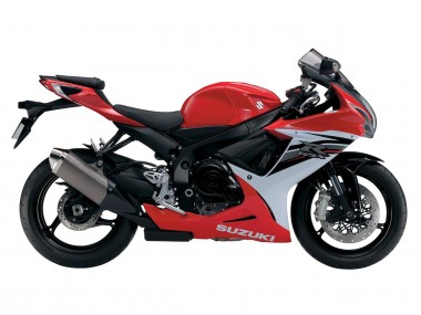 Billigste Suzuki GSXR 600/750 Motorrad Verkleidung 2011-2024 - Rot Weiss Schwarz