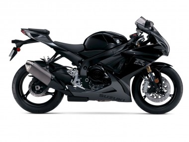 Billigste Suzuki GSXR 600/750 Motorrad Verkleidung 2011-2024 - Glanzendes Schwarz