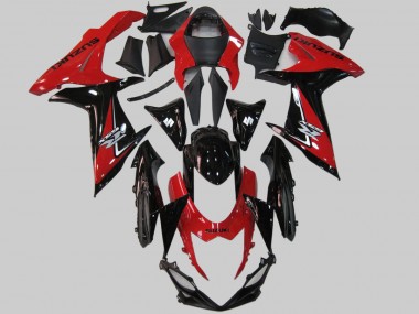 Billigste Suzuki GSXR 600/750 Motorrad Verkleidung 2011-2024 - Rot Schwarz
