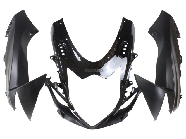 Billigste Suzuki GSXR 600/750 Motorrad Verkleidung 2011-2024 - Matt Schwarz Glanzendes Schwarz
