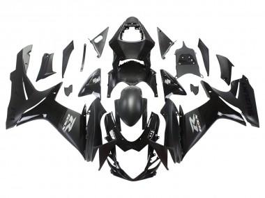 Billigste Suzuki GSXR 600/750 Motorrad Verkleidung 2011-2024 - Matt Schwarz Glanzendes Schwarz