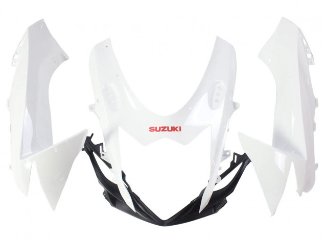 Billigste Suzuki GSXR 600/750 Motorrad Verkleidung 2011-2024 - Weiss Glanzendes Schwarz Rot Aufkleber