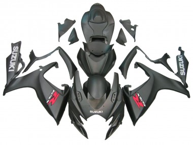 Billigste Suzuki GSXR 600/750 Motorrad Verkleidung 2006-2007 - Matt Schwarz