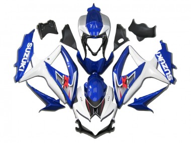 Billigste Suzuki GSXR 600/750 Motorrad Verkleidung 2008-2010 - Weiss Blau Rot