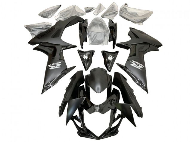 Billigste Suzuki GSXR 600/750 Motorrad Verkleidung 2011-2024 - Matt Schwarz