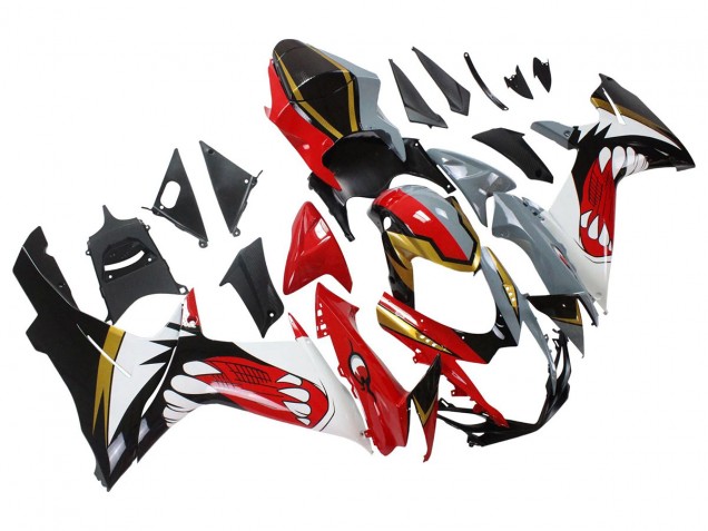 Billigste Suzuki GSXR 600/750 Motorrad Verkleidung 2011-2024 - Rot Gold Grau Schwarz Weiss Hai