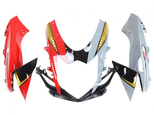 Billigste Suzuki GSXR 600/750 Motorrad Verkleidung 2011-2024 - Rot Gold Grau Schwarz Weiss Hai