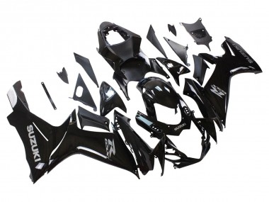 Billigste Suzuki GSXR 600/750 Motorrad Verkleidung 2011-2024 - Glanzendes Schwarz