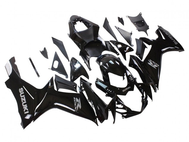 Billigste Suzuki GSXR 600/750 Motorrad Verkleidung 2011-2024 - Glanzendes Schwarz