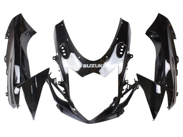 Billigste Suzuki GSXR 600/750 Motorrad Verkleidung 2011-2024 - Glanzendes Schwarz