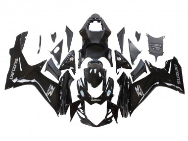 Billigste Suzuki GSXR 600/750 Motorrad Verkleidung 2011-2024 - Glanzendes Schwarz