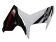 Billigste Suzuki GSXR 600/750 Motorrad Verkleidung 2011-2024 - Weiss Glanzendes Schwarz