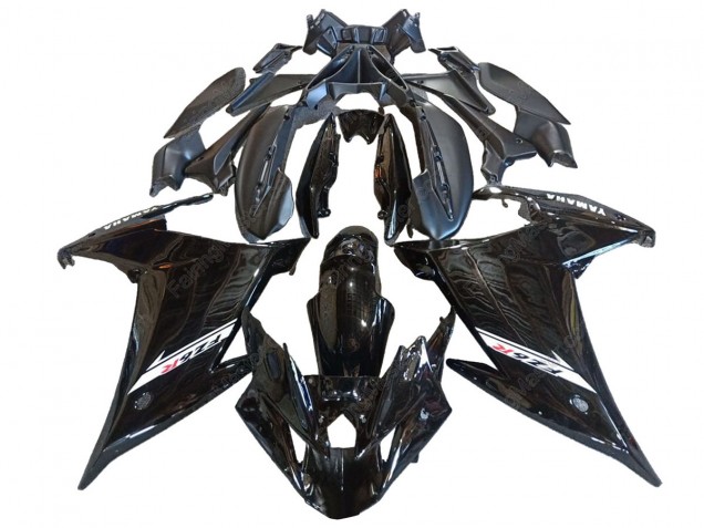 Billigste Yamaha FZ6R Motorrad Verkleidung 2009-2015 - Glanzendes Schwarz