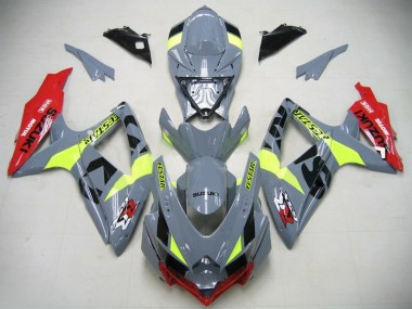 Billigste GSXR750 K6 Motorrad Verkleidung 2006-2007 - Nardo Grau Neon Grun Rot Ecstar