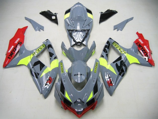 Billigste GSXR750 K6 Motorrad Verkleidung 2006-2007 - Nardo Grau Neon Grun Rot Ecstar