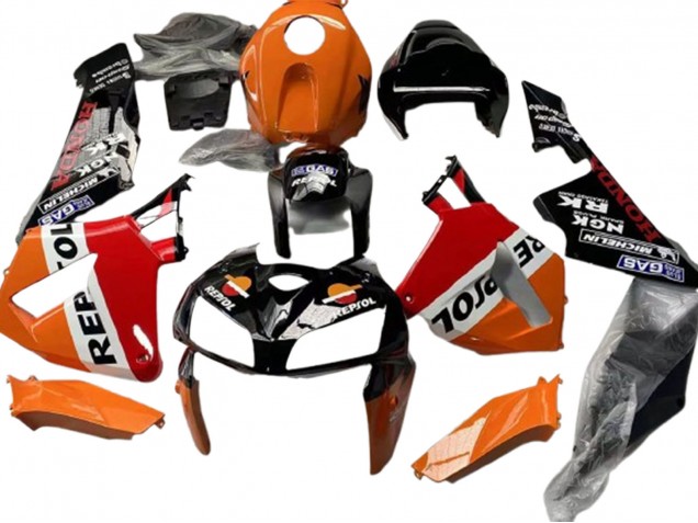Billigste Honda CBR600RR Motorrad Verkleidung 2005-2006 - Schwarz Orange Weiss Rot Repsol