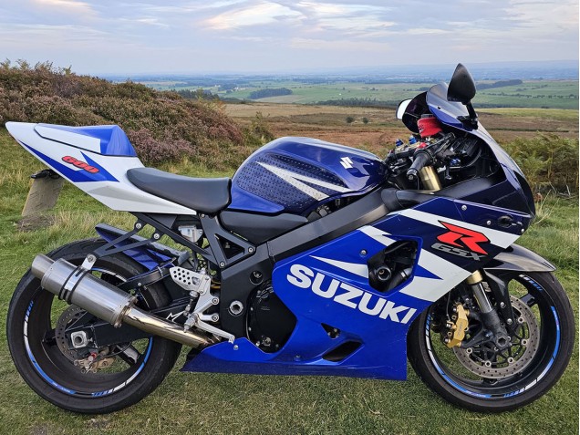 Billigste Suzuki GSXR 600 Motorrad Verkleidung 2004-2005 - Blau Weiss Rot