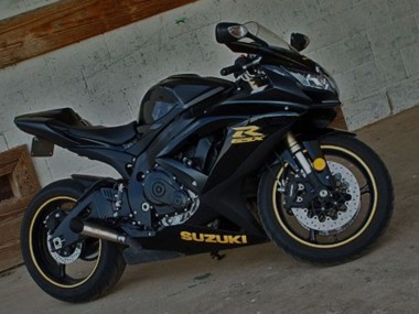 Billigste Suzuki GSXR 600 Motorrad Verkleidung 2001-2003 - Schwarz