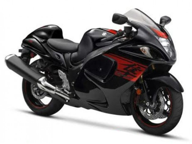 Billigste Suzuki GSXR 1300 Hayabusa Motorrad Verkleidung 2008-2020 - Glanzendes Schwarz Rot
