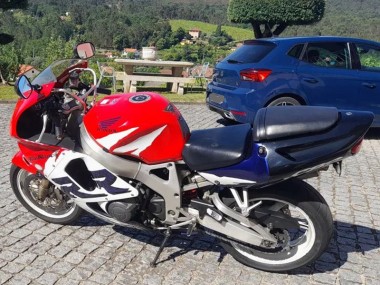 Billigste Honda CBR900RR 919 Motorrad Verkleidung Kit 1998-1999 - Weiss Rot Blau